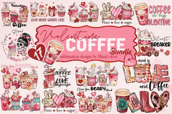 Download Coffee Valentine's Day PNG Bundle - Coffee Collection