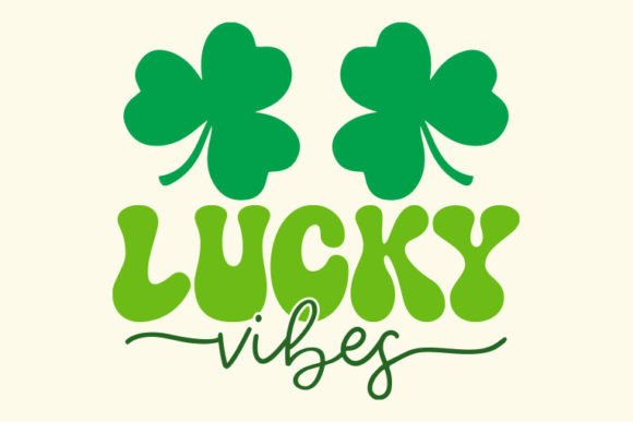 Download Retro St. Patrick's Day Svg, Lucky Vibes - Premium Bundle