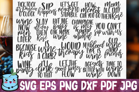 Download Wine Sayings Bundle - Wine sayings Collection