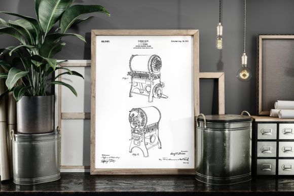 Download Coffee Roaster 1913 Patent Art Poster - Coffee Collection